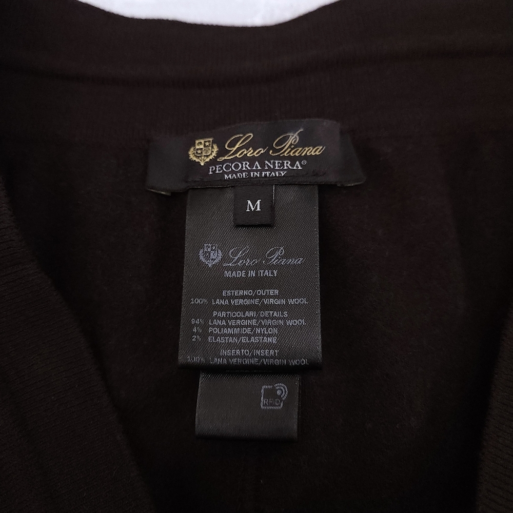 Loro Piana Rassa Pants Virgin Wool Jogger Pecora Nera Fleece MEDIUM Brown - Picture 8 of 12